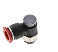 Vanne de régulation de débit Coude d'entrée 12 mm - G3/8'' Laiton/ Contre-écrou PA 66