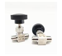 Vanne de régulation de débit en acier inoxydable 304 - Robinet à soupape à filetage mâle 1/8", 1/4", 3/8", 1/2" for instrumentation(3/8 In)