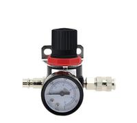 Vanne de régulation de pression d'air pneumatique AR2000 G1/4, contrôle de décharge de pression du compresseur d'air avec accessoires, vanne d'unité de traitement de source(AR2000 EU Fittings)
