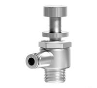 Vanne de régulation de vitesse en acier inoxydable avec raccord rapide M5 et différentes tailles de filetage 1/8", 1/4", 3/8", 1/2" pour la gestion du flux d'air (SL6-03)