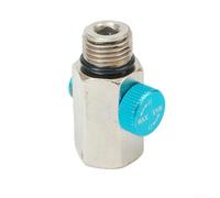 Vanne de régulation du débit d'air pneumatique 1 outil de contrôle en ligne 1/4 NPT Valve mécanique avec vis moletée réglable