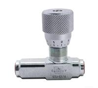 Vanne de régulation du débit hydraulique à joint unidirectionnel, 6,35 mm NPT, acier au carbone, 5800 psi, 46 GPM, pour systèmes hydrauliques et pneumatiques (STU-G1/4)