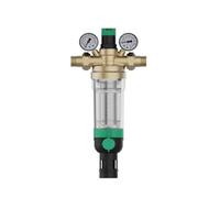 Vanne de régulation sécurité améliorée avec régulateur pression d'eau manuel en laiton à deux jauges for le contrôle du débit et la purification(MG-C2018)