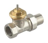 Vanne de régulation thermostatique en laiton DN15/DN20/DN25 sans tête thermostatique pour commande de radiateur avec filetage M30 x 1,5 mm (DN15)