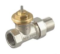 Vanne de régulation thermostatique en laiton sans tête Filetage M30 x 1,5 mm pour radiateur chauffage contrôle de température et applications d'économie d'énergie (DN15)