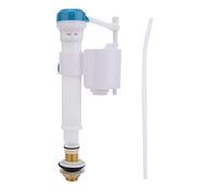 Vanne de remplissage à bouton poussoir G1/2, longueur réglable, 20 cm-30,5 cm, double siphon de chasse d'eau, kit de réparation pour réservoir de toilettes (tuyau en cuivre à 4 points)
