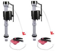 Vanne de remplissage de toilettes avec entrée inférieure, valve à aiguille réglable pour un débit d'eau contrôlé, fonctionnement silencieux, conçue pour un remplacement facile sur la plupart des