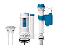Vanne de remplissage standard pour remplacer les valves usées ou qui fuient dans les installations de toilettes en deux pièces (24 cm, lot de 3 pièces)