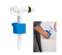Vanne de remplissage universelle pour réservoir de chasse d'eau G3/8" et G1/2" - Raccord en laiton - Pièces de rechange pour réservoirs de chasse d'eau réglables avec fonction d'économie d'eau