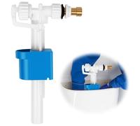 Vanne de remplissage universelle pour réservoir de chasse d'eau G3/8" et G1/2", vanne flottante d'admission de WC, design de fente d'air, valve de remplissage de réservoir pour économiser l'eau