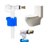 Vanne de Remplissage Universelle,Robinet Flotteur,Robinet de remplissage universel G1/2,Mecanisme Robinet Chasse D'eau WC Réglable pour Plastique et Réservoir en Céramique Quantité d'eau Réglable