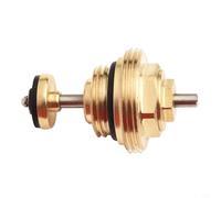 Vanne de retour 3/8 compatible avec collecteur de chauffage au sol M30 x 1,5 pour actionneur UFH, design en laiton pour un fonctionnement stable (1/2)