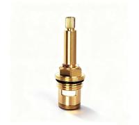 Vanne de robinet de lavabo en laiton pour eau chaude et froide, filetage 1/2", quart de tour, cannelure à 20 dents, cartouche de remplacement pour robinet de salle de bain (red,82mm)