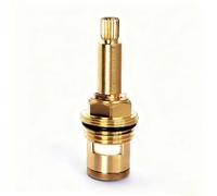 Vanne de robinet de lavabo en laiton pour eau chaude et froide, filetage 1/2", quart de tour, cannelure à 20 dents, cartouche de remplacement pour robinet de salle de bain (blue,73mm)