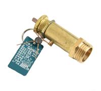 Vanne de sécurité 1/2" pour compresseur d'air BSP Soulagement de pression Laiton Cuivre 0.8MPA 8KG-16KG Tuyau industriel Réservoir Protection Valve Filetage Connecteur Joint Joint Souple Norma