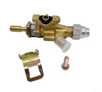 Vanne de sécurité à gaz en laiton, vanne thermocouple 7/16-20UNF | Arrêt des pannes de flamme, construction en laiton à action directe, pour barbecue de four commercial naturel ou pour une