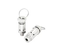 vanne de sécurité de soulagement de pression, Soupape de surpression compresseur d'air 3/8 1/2 1/4 BSP mâle réglable 0-12 304 SS(46024,0 4 Adjustable)