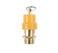 Vanne de sécurité en laiton 3/8" 1/2" pour compresseur d'air BSP 120 psi, design compact pour une régulation sûre de la pression dans les outils d'atelier (3 points)