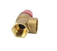Vanne de sécurité en laiton massif - Soupape de décharge de pression pour chauffe-eau solaire - Décharge automatique de surpression - 3 bar ou 6 bar - Réglable - DN15 DN20 - Filetage intérieur 1/2" et