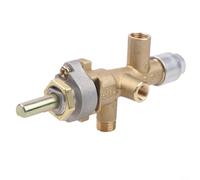 Vanne de Sécurité en Laiton pour Chauffage au pour gaz Propane avec Orifice pour pilote - Robinet de Contrôle pour Réchauffeur de Terrasse Extérieur 3/4 Pouces