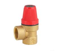 Vanne de sécurité, soupape de sécurité pour chaudière, vanne de limitation de pression 1/2", niveau de pression 3 bar à 6 bar, vanne de vidange pour eau, huile (5 bar)