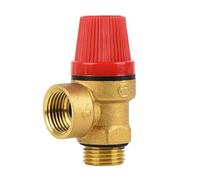 Vanne de sécurité - Valve de réduction de pression en laiton pour eau, huile, gaz non corrosif non inflammable (1,27 cm mâle, 6 bar)