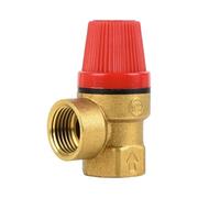 Vanne de sécurité - Valve de réduction de pression en laiton pour eau, huile, gaz non corrosif non inflammable (1,27 cm femelle, 6 bar)