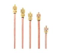 Vanne de Service/accès 1/4 "SAE * 1/4" OD * 4 ", 5 pièces, noyau de tige, accessoires de réfrigération for réfrigérateur AC, climatisation