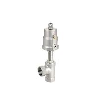 Vanne de siège angulaire en acier inoxydable, 1 pièce, vanne d'actionneur à deux positions, bidirectionnelle, contrôlée par air, en acier inoxydable(SS304 025V G1)
