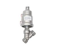 Vanne de siège pneumatique DN15 DN20 DN25 16bar Normalement fermée actionneur pneumatique Angle Valves de siège (Dn15, fermé-simple effet)