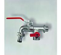 Vanne de sortie à bille Fukana 1/2 "53076-S embout de tuyau, système enfichable, mini vanne d'arrêt