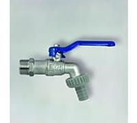 Vanne de sortie à bille Fukana 53072-Blue 3/4" AG, coque métallique, laiton
