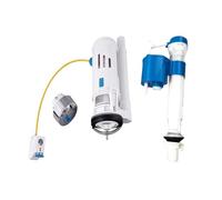 Vanne de sortie de raccord de toilette à commande linéaire, Kit de chasse d'eau à économie d'eau, Compatible avec WETIPS, système de raccords de vidange(1-piece side inlet)