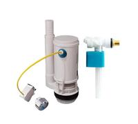 Vanne de sortie de raccord de toilette à commande linéaire, Kit de chasse d'eau à économie d'eau, Compatible avec WETIPS, système de raccords de vidange(Slpit side inlet-1)