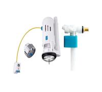 Vanne de sortie de raccord de toilette à commande linéaire, Kit de chasse d'eau à économie d'eau, Compatible avec WETIPS, système de raccords de vidange(1-piece side inlet-1)