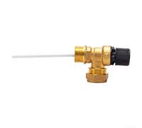 Vanne de surpression à 6 bars pour chauffe-eau, soupape de sécurité en laiton 92-95 C, entrée 1/2 MBSP avec sortie de compression de 15 mm, surchauffe haute température (DN20)