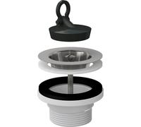 Vanne de vidange Alcadrain pour évier 6/4" avec une grille en inox DN70