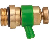 Klint Verrou de vanne de vidange 0018310800001 laiton DN 8 1/4" anneau 2000 vert joint torique