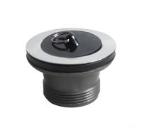 Vanne de vidange avec poignée, 70 mm, couvercle de bonde d'évier pour salle de bain, cuisine, plomberie, réparation de plomberie, gris