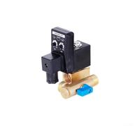 Vanne de vidange de condensat automatique programmable pour compresseur d'air, réservoirs de séchoirs, filtre, minuterie réglable, entrée mâle 1/2 NPT, bouton de test et kit de tuyau inclus (AC 110 V