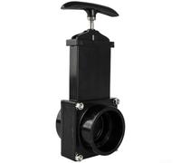 Vanne de vidange des eaux usées pour camping-car - 50 mm, 63 mm, 75 mm - ABS - Fil de traction compatible avec poignée - Idéal pour le camping et les voyages (vanne de vidange de 50 mm)