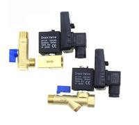 Vanne de vidange électronique 1/2 for compresseur d'air, filtre, réservoir stockage sec, refroidisseur, vanne magnétique électromécanique sèche 24 V/220 V(Coil,DC24V)