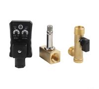 Vanne de vidange électronique automatique pour minuteur réglable pour systèmes d'air comprimé, 1/2" cuivre et laiton solénoïde adapté aux filtres (AC220V)