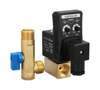 Vanne de vidange électronique automatique pour systèmes d'air comprimé, solénoïde en cuivre de 2 pouces avec minuterie réglable, compatible avec filtres, séchoirs, séparateurs et (DC24V)