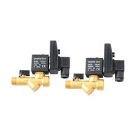 Vanne de vidange électronique G1/2 1,6 MPa SR-B-15, électrovanne en laiton DC24 V AC220 V, for compresseur d'air(AC220V)