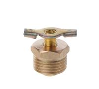Vanne de vidange en laiton massif 1/4 pouces, 3/8 pouces, 1/2 pouces, accessoire de Port de cylindre de compresseur, pièce de rechange de vanne de vidange à bouchon(1/2")