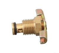 Vanne de vidange en laiton pour compresseurs d'air - pour raccords NPT 1/4", 3/8" et 1/2", construction en laiton massif, haute pression, outil-(C)
