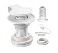 Vanne de vidange filetée de rechange pour Coleman et Igloo 50 à 165 litres, bouchon de vidange en plastique de 0,6 cm avec anneau à 2 têtes, installation sans outil pour camping, bateau, événements de