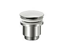 Vanne de vidange Herzbach LIVING PUSH avec/sans fonction de stockage 11.462500.1.14, ronde, finition inox