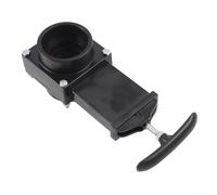 Vanne de vidange pour camping-car 50 mm 75 mm avec poignée, portail d'égout en ABS robuste pour camping-cars, remorques, camping-cars, tuyau standard pour (50 mm)